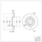 R1 Concepts Disc Brake Rotor ERE-73025