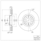 R1 Concepts Disc Brake Rotor ERE-73036