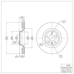 R1 Concepts Disc Brake Rotor ERE-73038