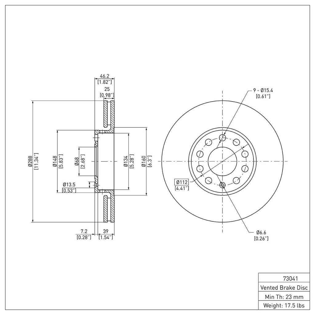 R1 Concepts Disc Brake Rotor ERE-73041