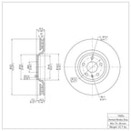 R1 Concepts Disc Brake Rotor ERE-73054
