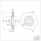 R1 Concepts Disc Brake Rotor ERE-73057