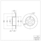 R1 Concepts Disc Brake Rotor ERE-74011