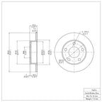 R1 Concepts Disc Brake Rotor ERE-74014