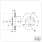 R1 Disc Brake Rotor ERE-74050D