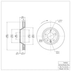 R1 Disc Brake Rotor ERE-74052D
