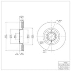 R1 Concepts Disc Brake Rotor ERE-74053