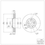 R1 Concepts Disc Brake Rotor ERE-75005