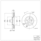 R1 Disc Brake Rotor ERE-75013D