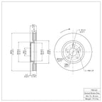 R1 Disc Brake Rotor ERE-75014D