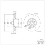 R1 Disc Brake Rotor ERE-75024D