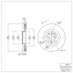 R1 Disc Brake Rotor ERE-75027D
