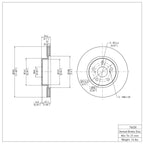 R1 Concepts Disc Brake Rotor ERE-76028
