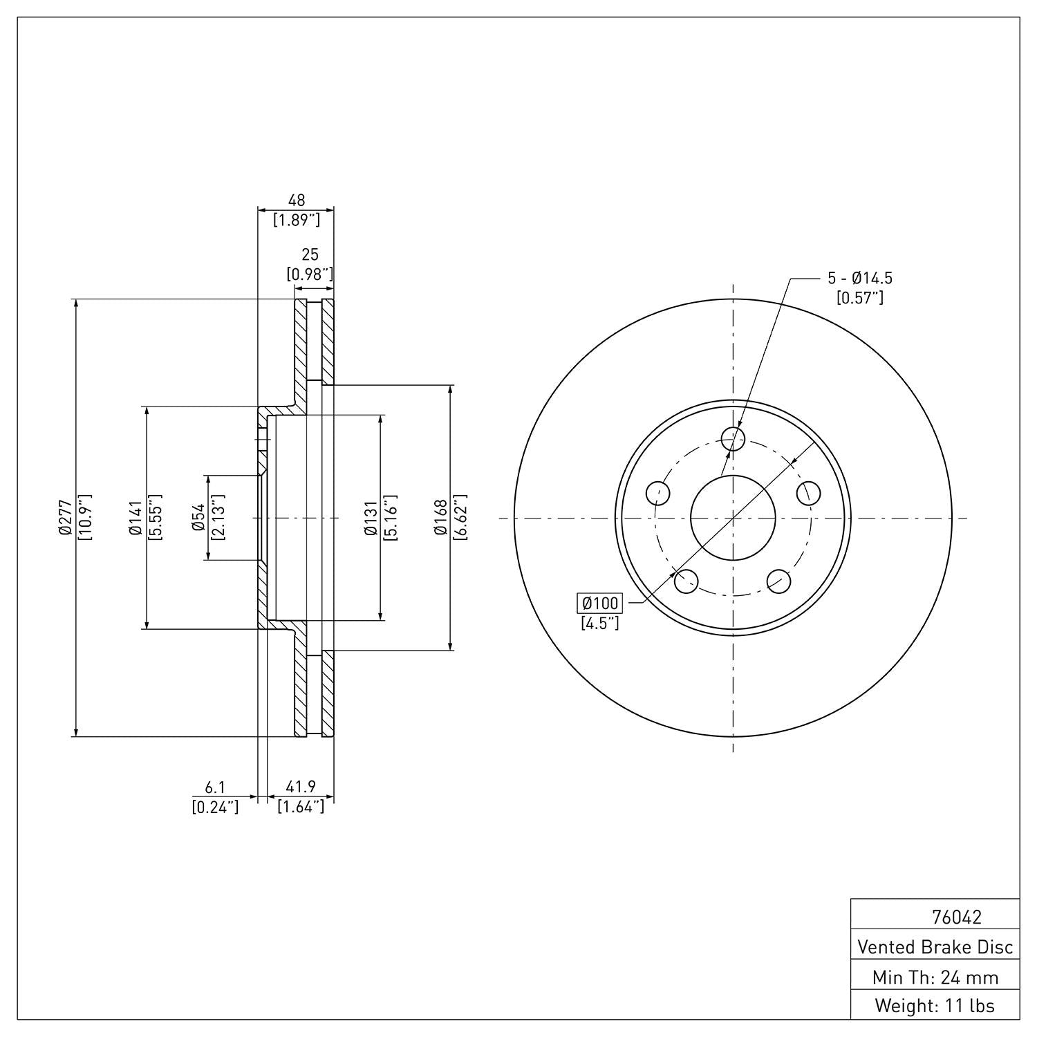R1 Concepts Disc Brake Rotor ERE-76042