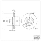 R1 Concepts Disc Brake Rotor ERE-76052