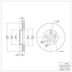 R1 Concepts Disc Brake Rotor ERE-76068