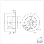 R1 Concepts Disc Brake Rotor ERE-76069