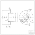 R1 Concepts Disc Brake Rotor ERE-76071