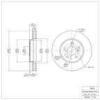 R1 Concepts Disc Brake Rotor ERE-76075