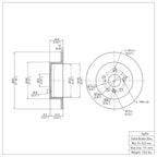 R1 Concepts Disc Brake Rotor ERE-76079