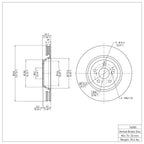R1 Concepts Disc Brake Rotor ERE-76085