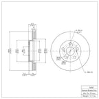 R1 Concepts Disc Brake Rotor ERE-76087