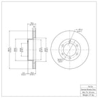 R1 Concepts Disc Brake Rotor ERE-76124