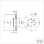 R1 Concepts Disc Brake Rotor ERE-76126