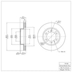 R1 Concepts Disc Brake Rotor ERE-76128