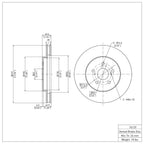 R1 Concepts Disc Brake Rotor ERE-76129