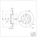 R1 Concepts Disc Brake Rotor ERE-80023