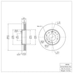 R1 Concepts Disc Brake Rotor ERE-80038