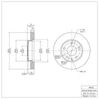 R1 Concepts Disc Brake Rotor ERE-80062