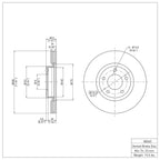 R1 Concepts Disc Brake Rotor ERE-80065