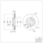 R1 Concepts Disc Brake Rotor ERE-80066