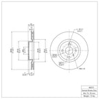 R1 Concepts Disc Brake Rotor ERE-80073