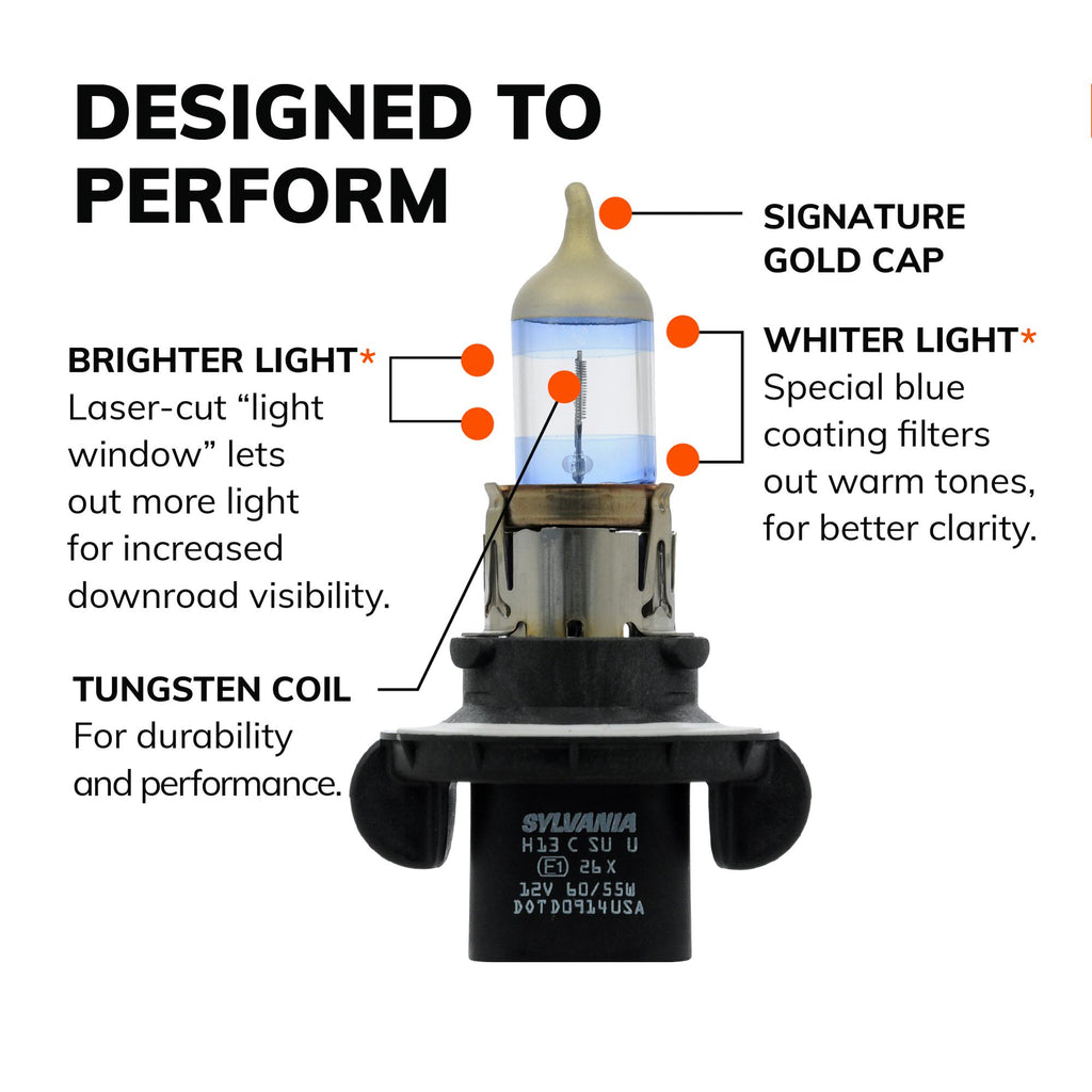 SilverStar Ultra Headlight and Fog Light Bulb H13SU-2
