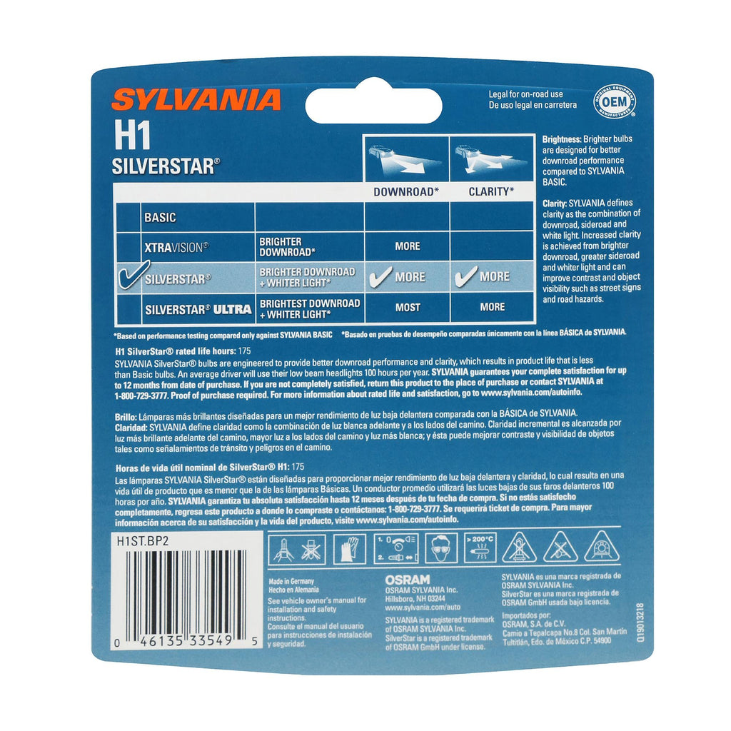 Sylvania SilverStar Bulb H1ST-2