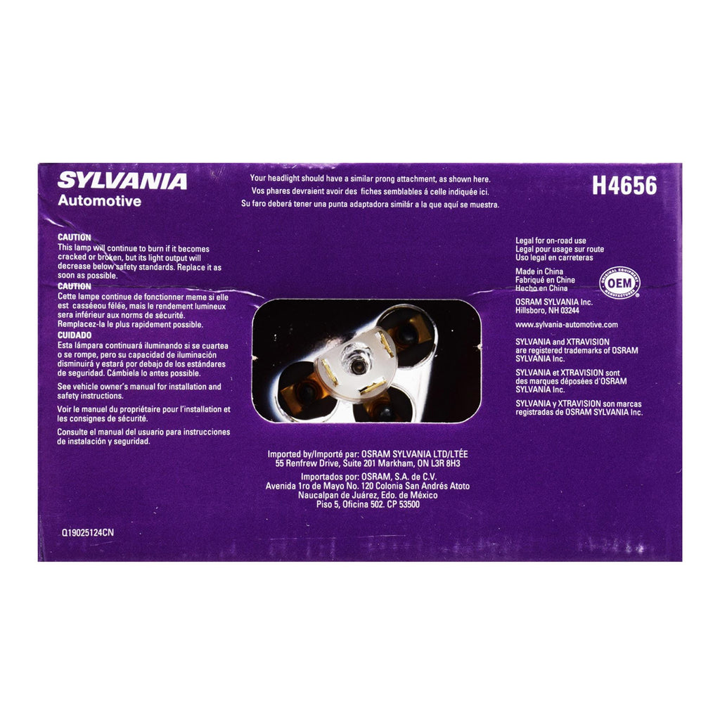 Sylvania XtraVision Headlight Bulb H4656XV