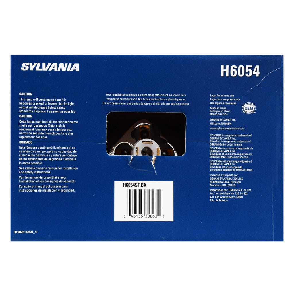 Sylvania SilverStar High Headlight Bulb H6054ST