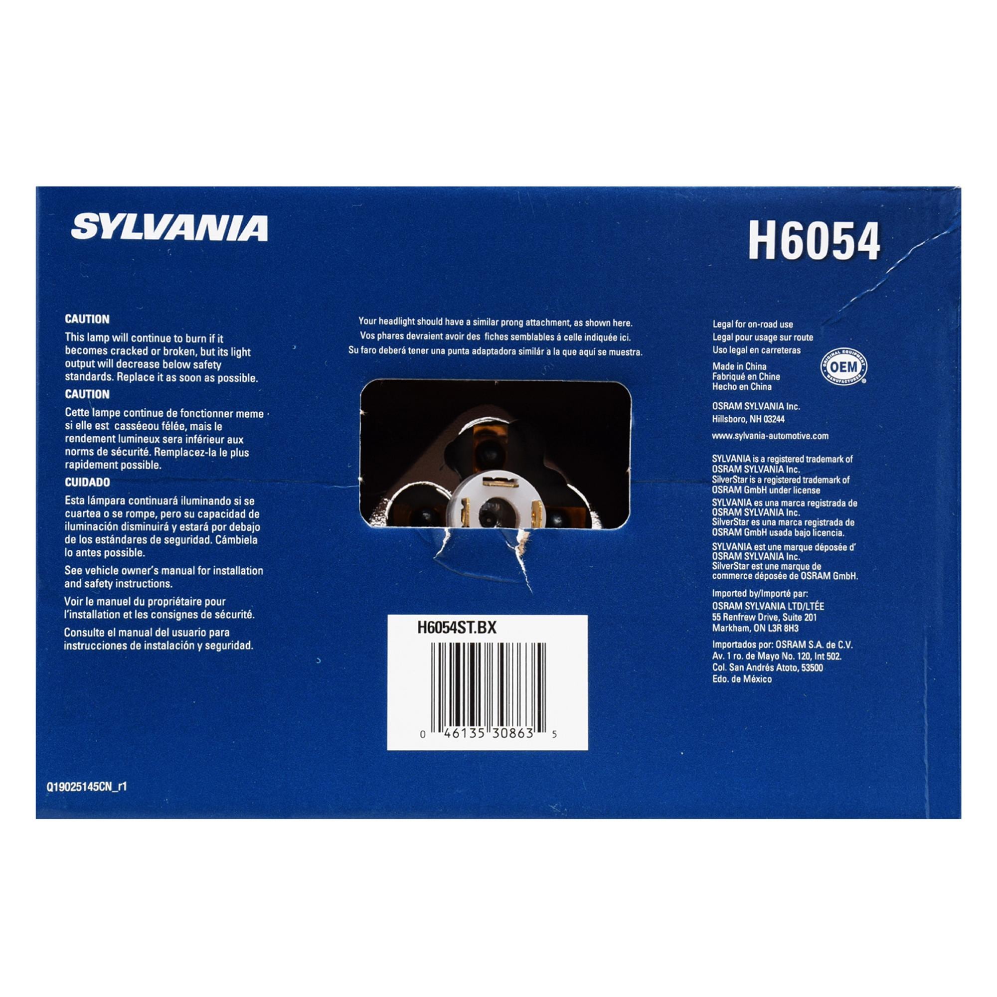 Sylvania SilverStar High Headlight Bulb H6054ST