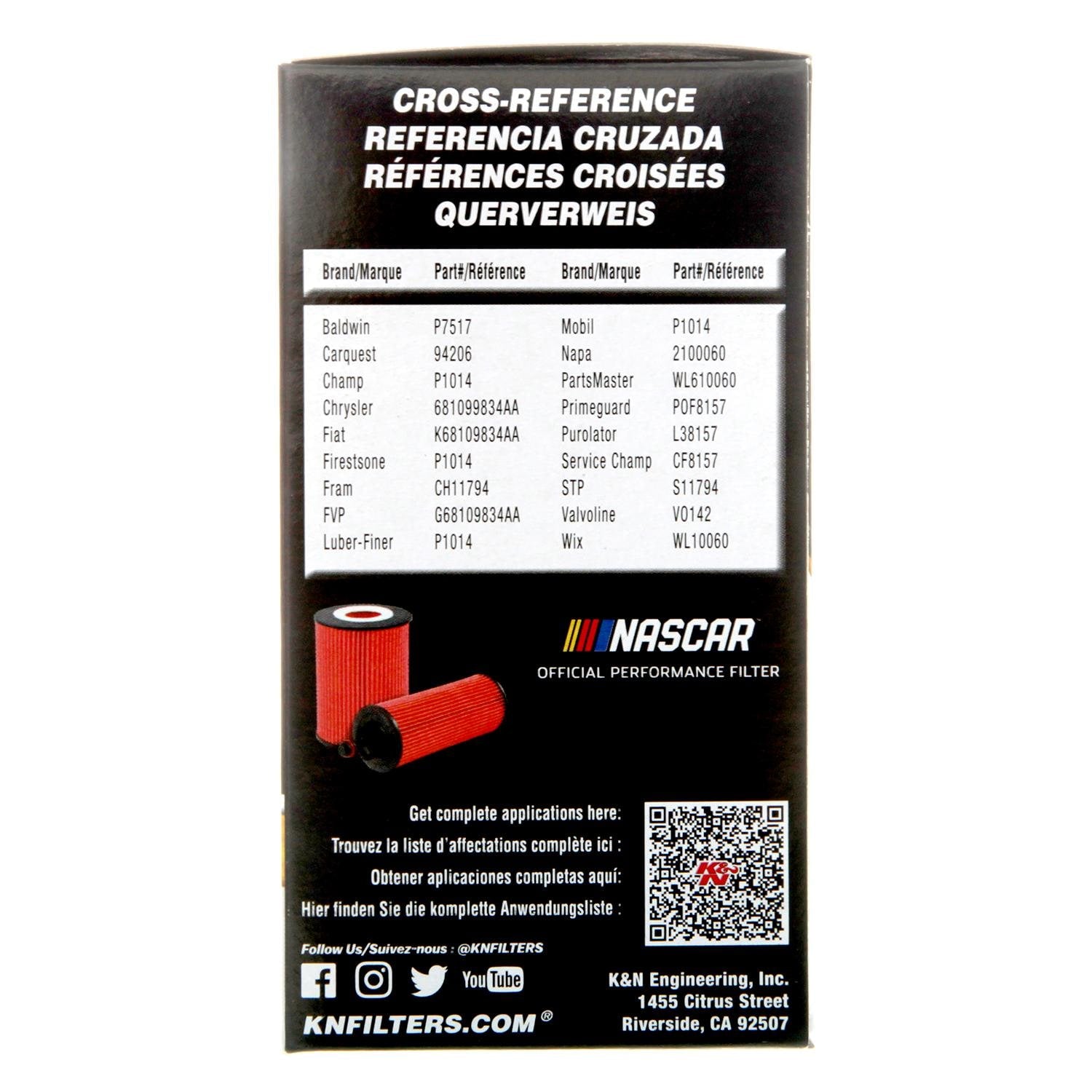 K&N Performance Engine Oil Filter HP-7042