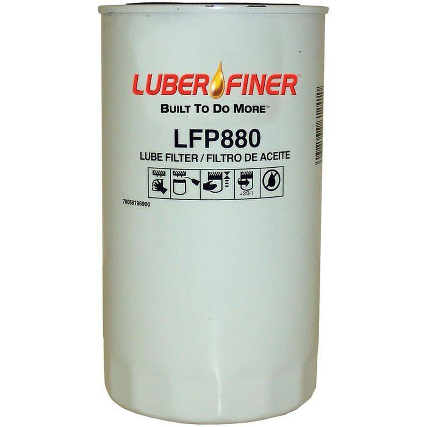 LUBER-FINER Spin-On Canister Engine Oil Filter LFP880