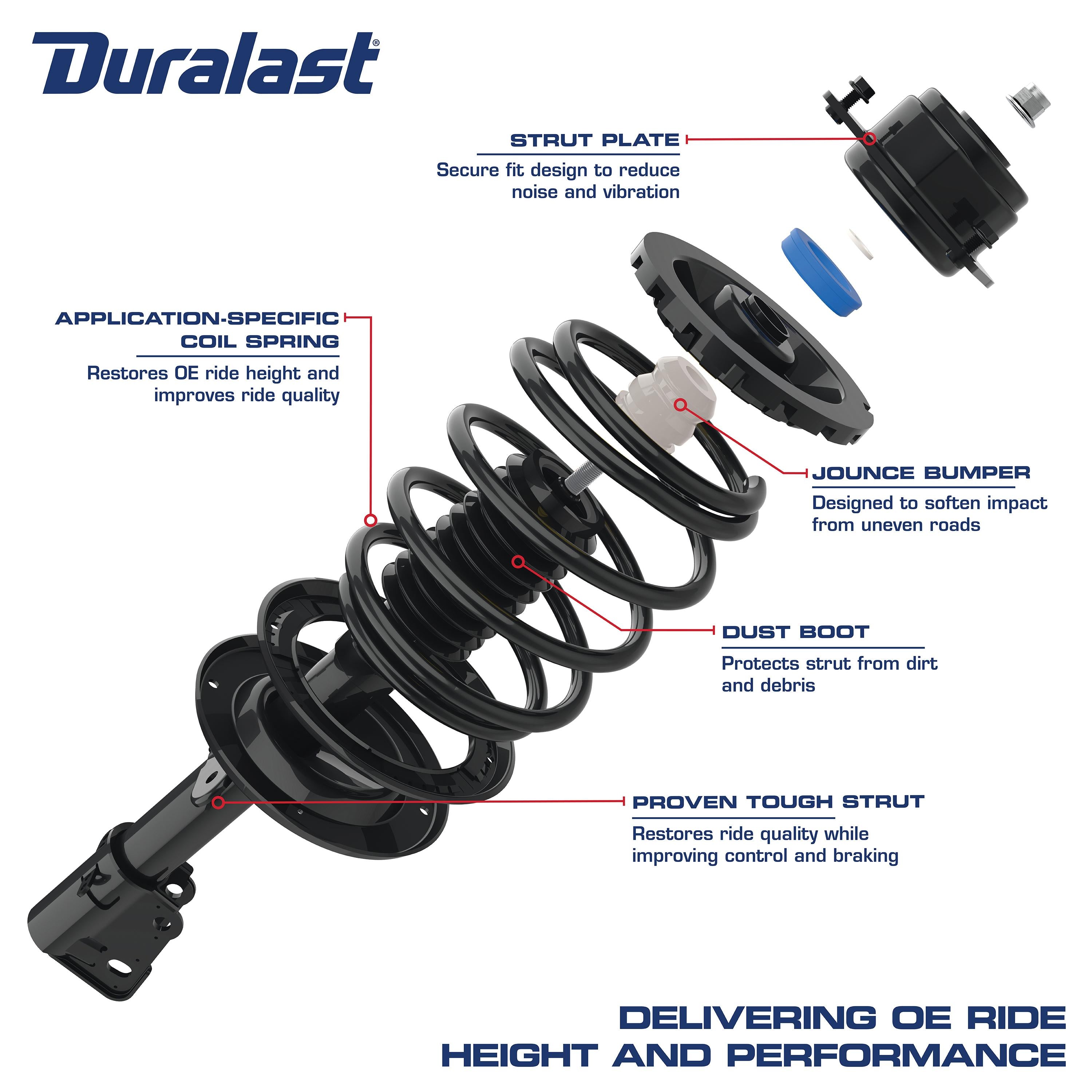 Suspension Strut and Coil Spring Assembly LS55-99011L