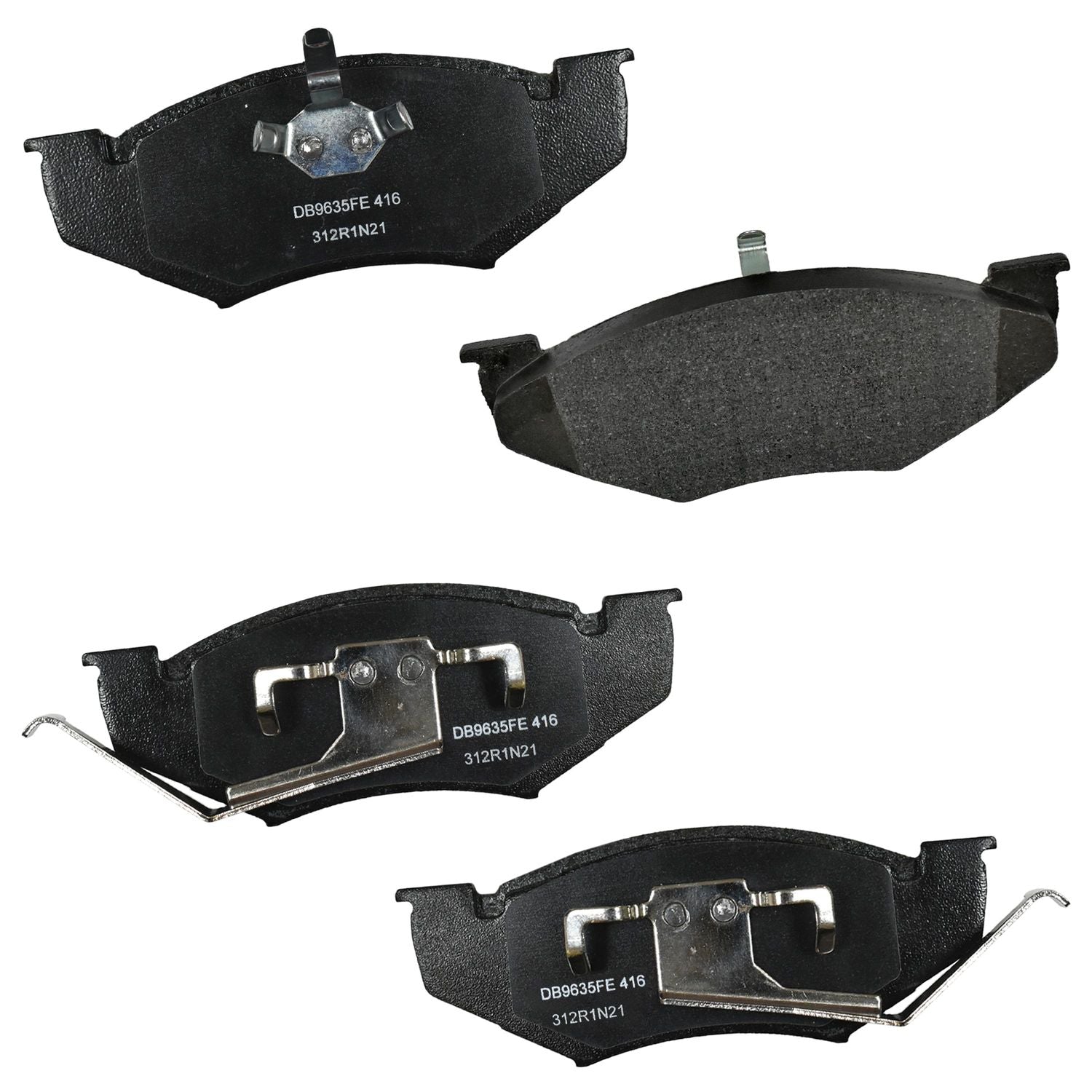 Semi-metallic Disc Brake Pad Set MKD416