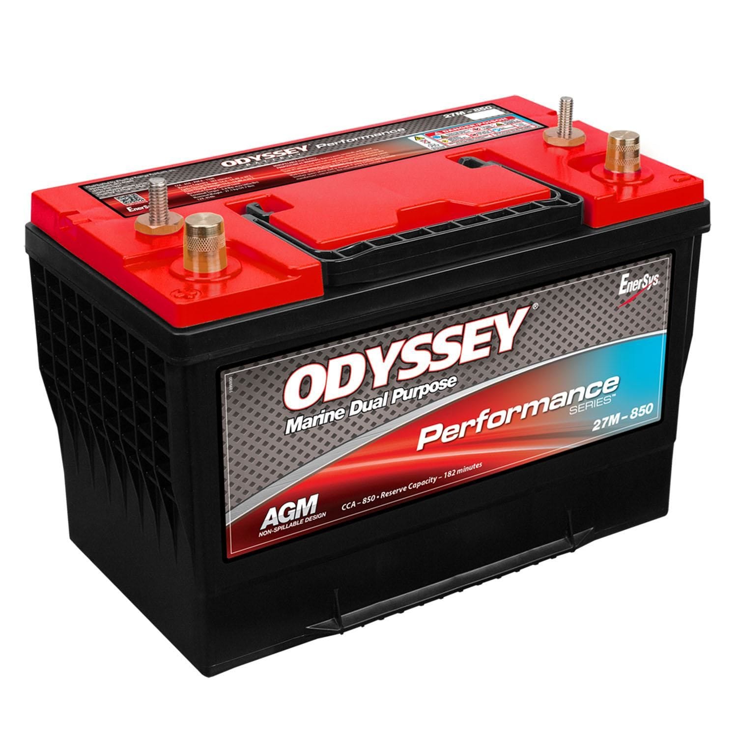 Odyssey Performance Group Size 27 Marine/RV Dual Purpose Absorbed Glass Mat (AGM) Battery ODP-AGM27M