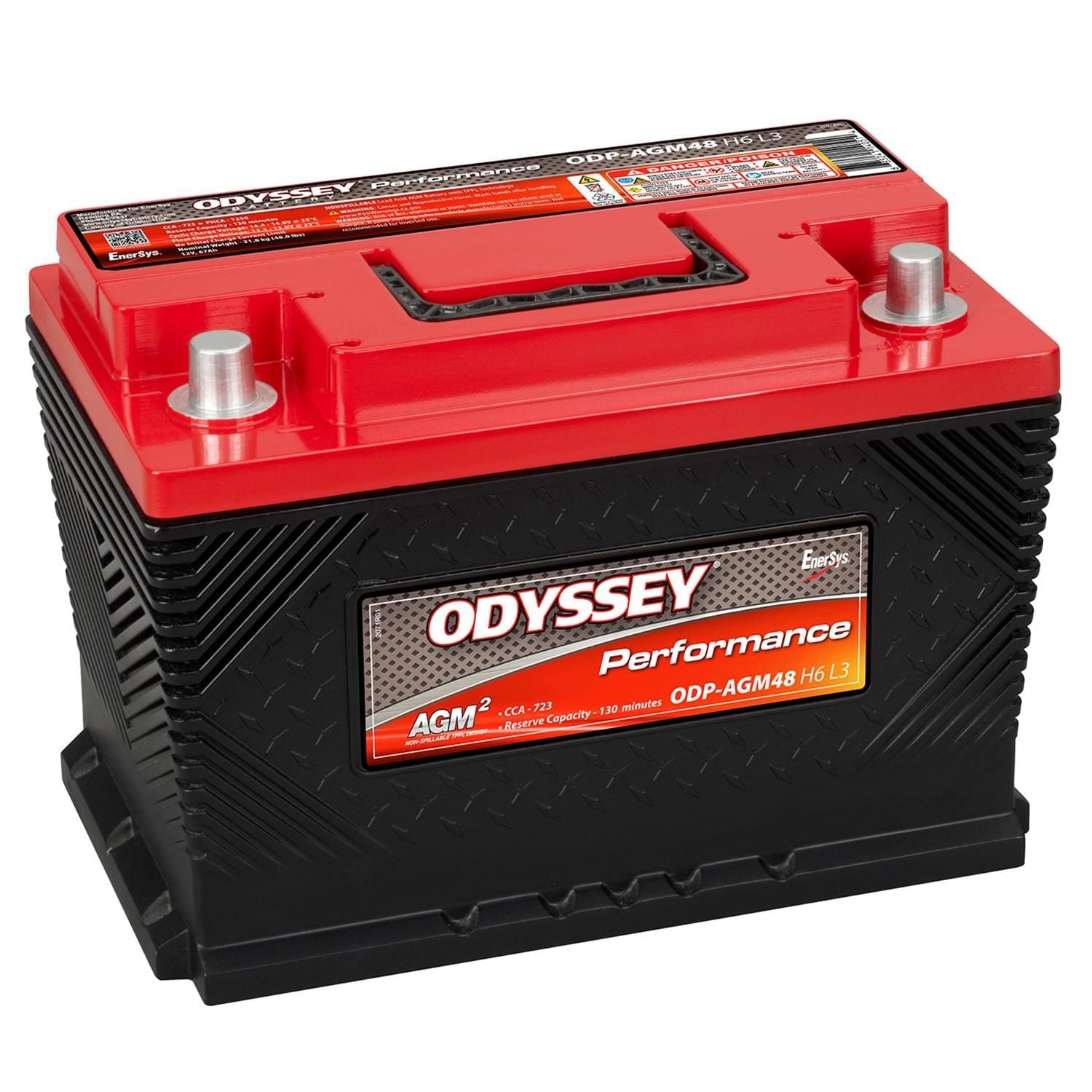 Odyssey Performance Group Size 48 Absorbed Glass Mat (AGM) Battery ODP-AGM48H6L3