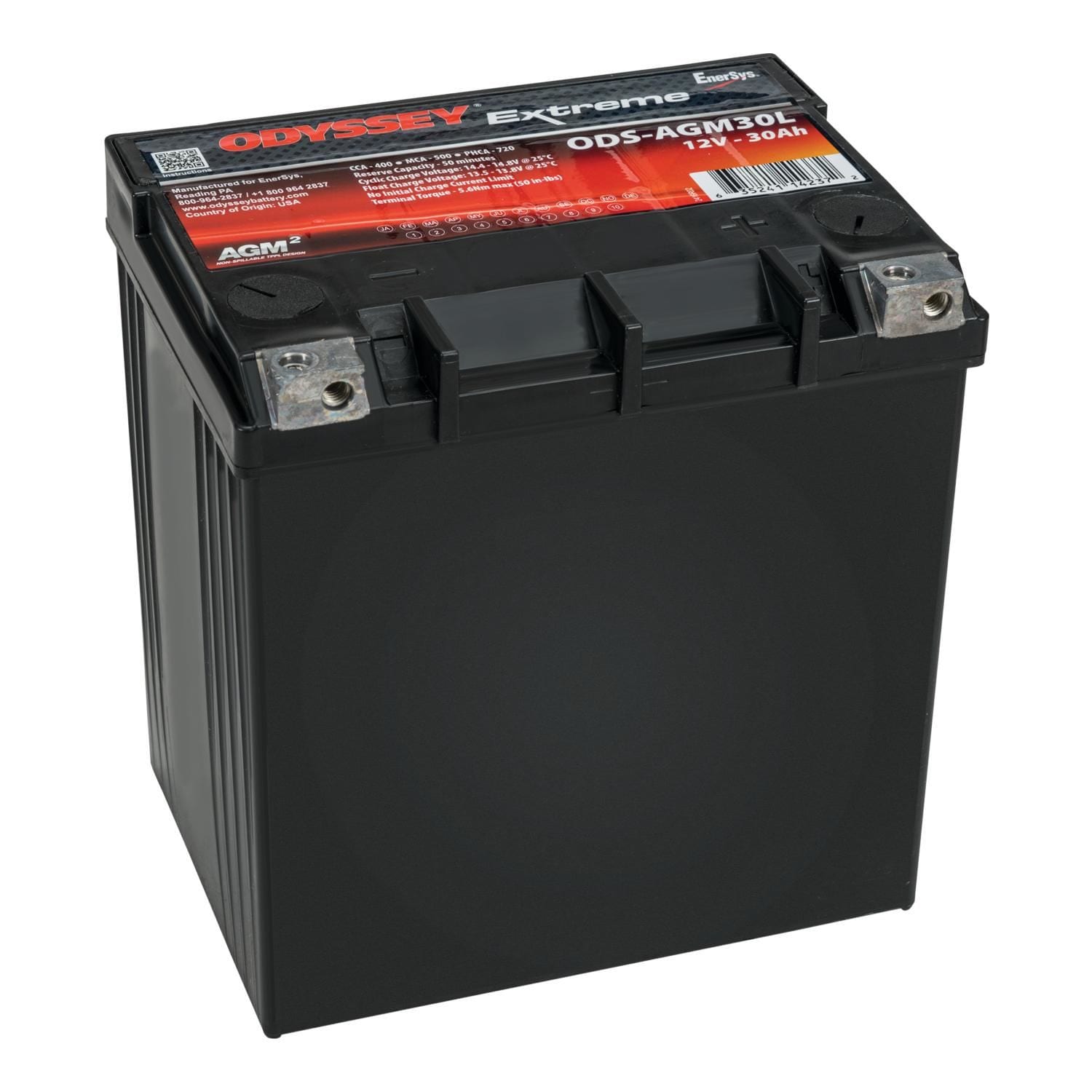 Odyssey Extreme Group Size U1R Powersport Absorbed Glass Mat (AGM) Battery ODS-AGM30L