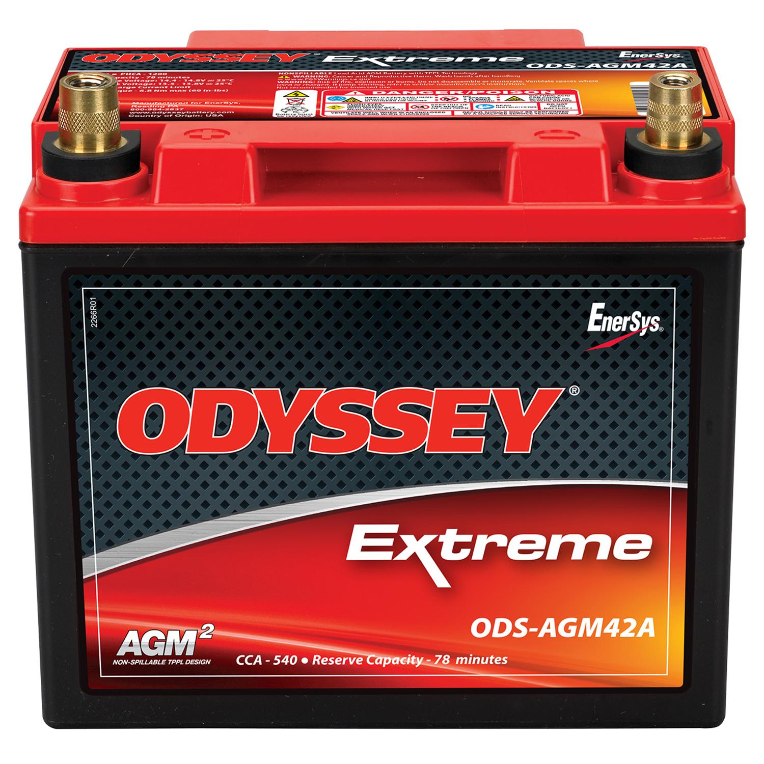 Odyssey Extreme Group Size 26 Powersport Absorbed Glass Mat (AGM) Battery ODS-AGM42A