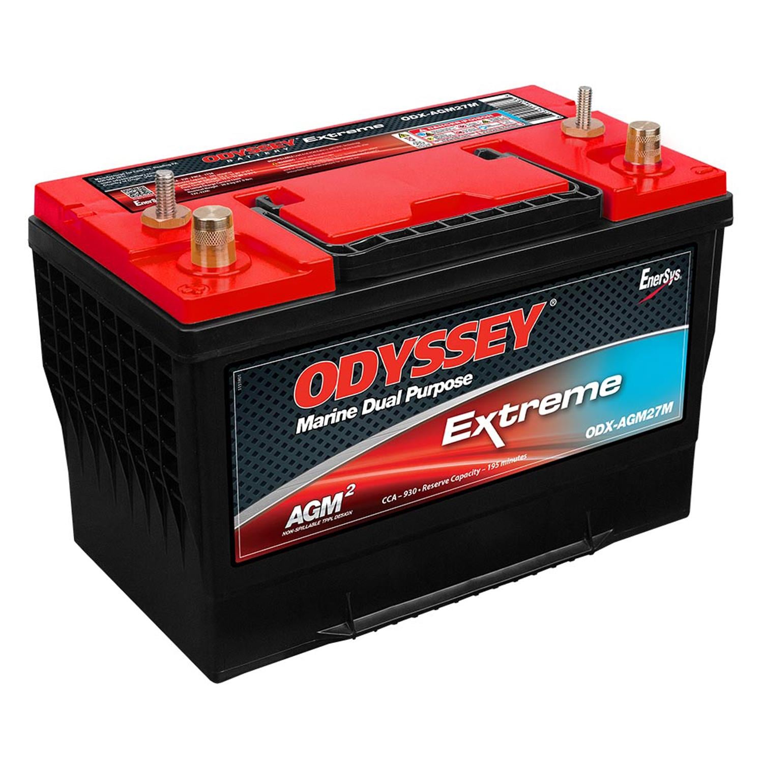 Odyssey Extreme Group Size 27 Marine/RV Dual Purpose Absorbed Glass Mat (AGM) Battery ODX-AGM27M